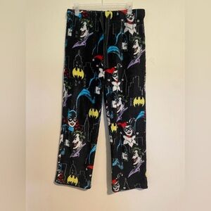 EUC DC Comics Black Fleece Batman, Batwoman, Joker & Harley Quinn pants size M
